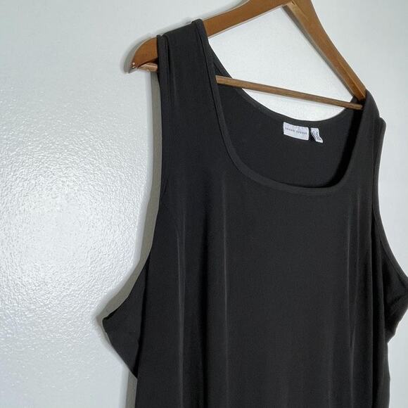 Susan Graver Dress Womens 3XL Black Sleeveless Summer Maxi Tank Stretch Plus - Picture 2 of 7